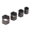 4 Pieces Leather Cutting Dies Hexagonal Hand Cut Box Punch
