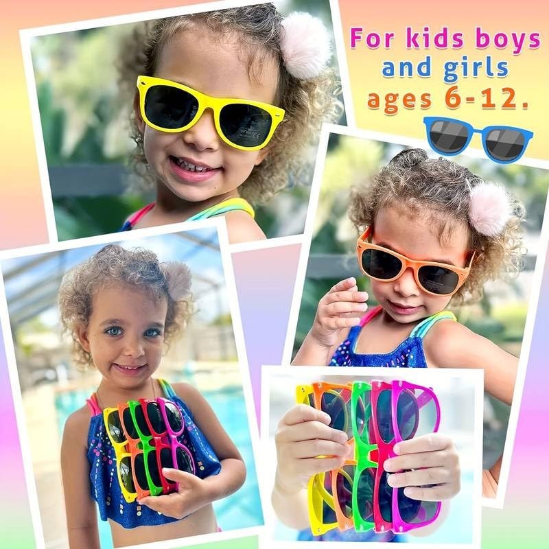Boolavard Kids Nerd Glasses Clear Lens Geek Fake Glasses for