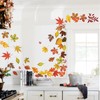 wondever Maple Leaves Thanksgiving Wall Stickers Autumn Fall Leaves Harvest