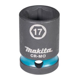 Makita E-16134 Impact Socket 1/2 Inch SW17 Short Impact Black