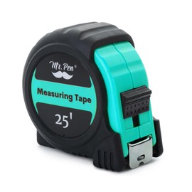 Mr. Pen- Tape Measure, 25-Foot, Turquoise Blue, Steel Measuring Tape Measure with Fractions, Retractable Measuring Tape Retractable