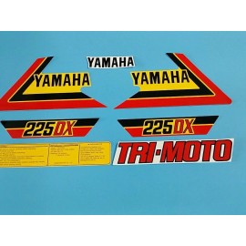 YAMAHA YTM225DX TRI-MOTO 1983 DECAL GRAPHIC SET (*#Y15)