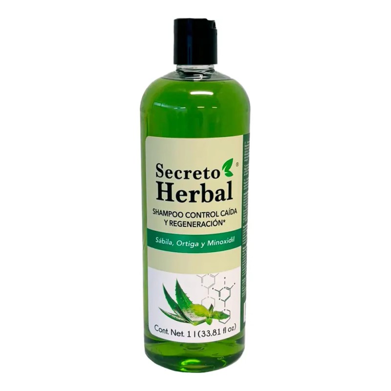 6 Pzs Shampoo Secreto Herbal Extracto De Sábila Crecimiento