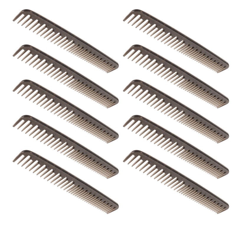 10pcs Double Tooth Comb Detangling Prevent Static Lightweight Wide Fine
