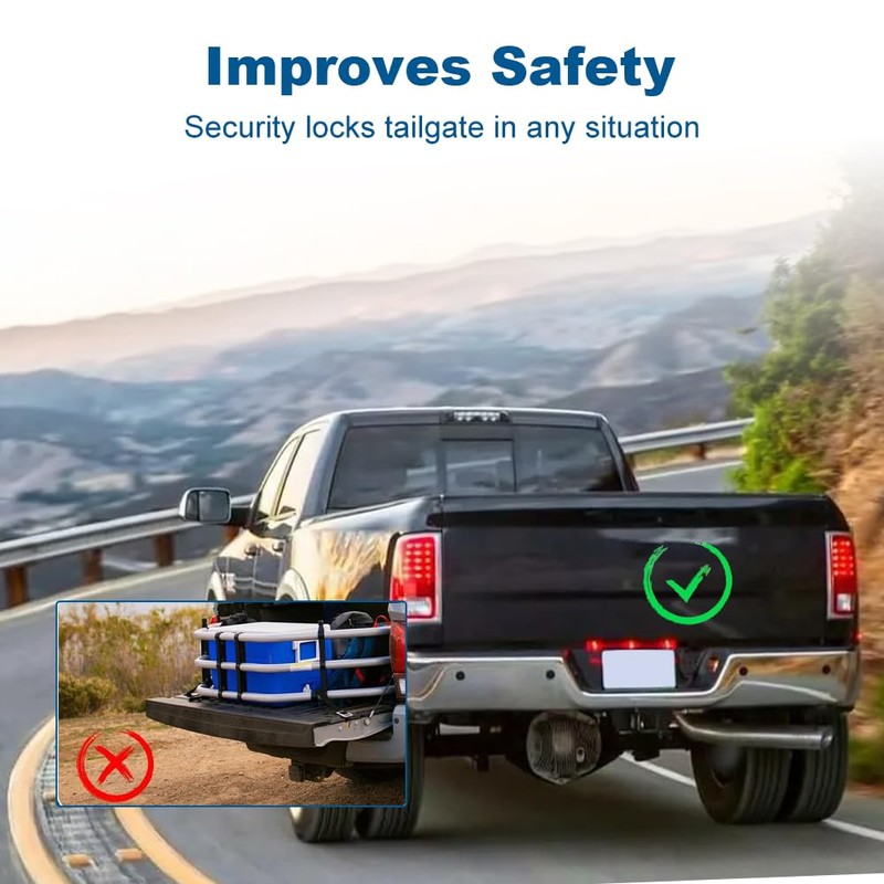 WMPHE Tailgate Lock Latch Actuator Compatible with Ram 1500 Classic