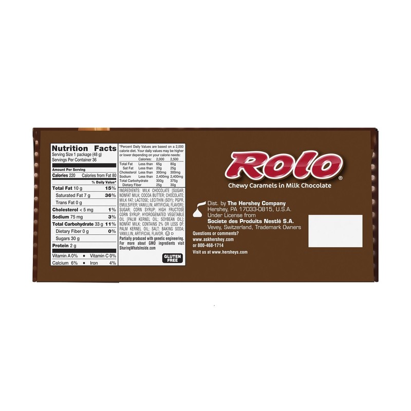 ROLO Chocolate Caramel Candy, 1.7 Ounce (Pack of 36)