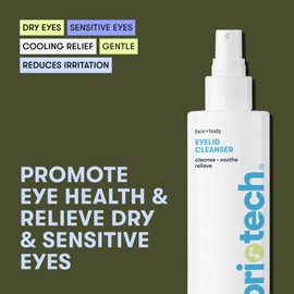 BRIOTECH Eyelid Cleanser, Hypochlorous Acid Spray, Lid & Eyelash Cleanser, Soothe Sensitivities, Calm Redness & Bumps, Support Against Irritation, Vegan, Travel Size 2 Fl oz (2 Pack)