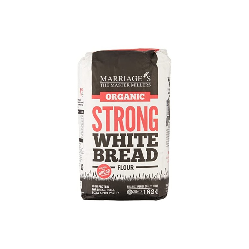 Marriage's Organic Strong White Bread Flour 1kg