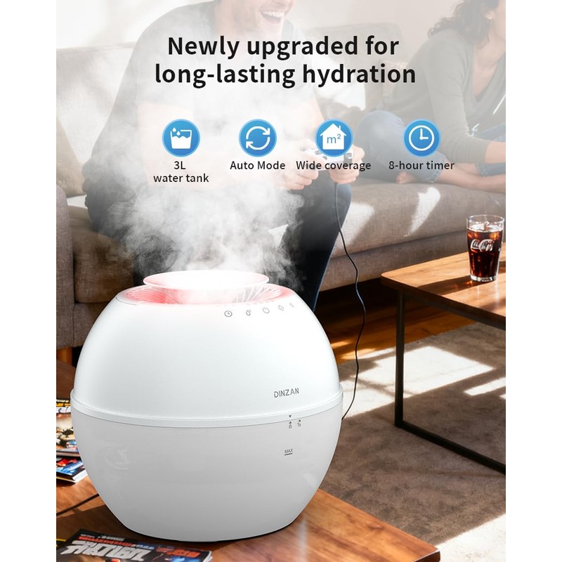 Dual-Function Humidifier & Dehumidifier 152oz Water Tank Steam distillation humidification