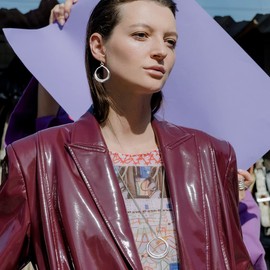 Madison Tyler Silver Jewelry Set for Women | Ring Holder Necklace with 18" Inch Snake Chain | Silver Dangle Hoop Earring Set,Gifts for Women