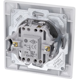 Flush-Mounted Toggle Switch, LED, All-in-One, Series G1 Pure White