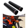 JFG RACING Motorcycle Carbon Fiber Fork Wrap Boots, 250mm, Front