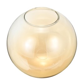 PATIKIL 6 Inch Amber Glass Globe Shades Replacement, 1pcs Handmade Glass Lamp Shade Lampshade Light Fixture for Chandelier Pendant Light Wall Sconces