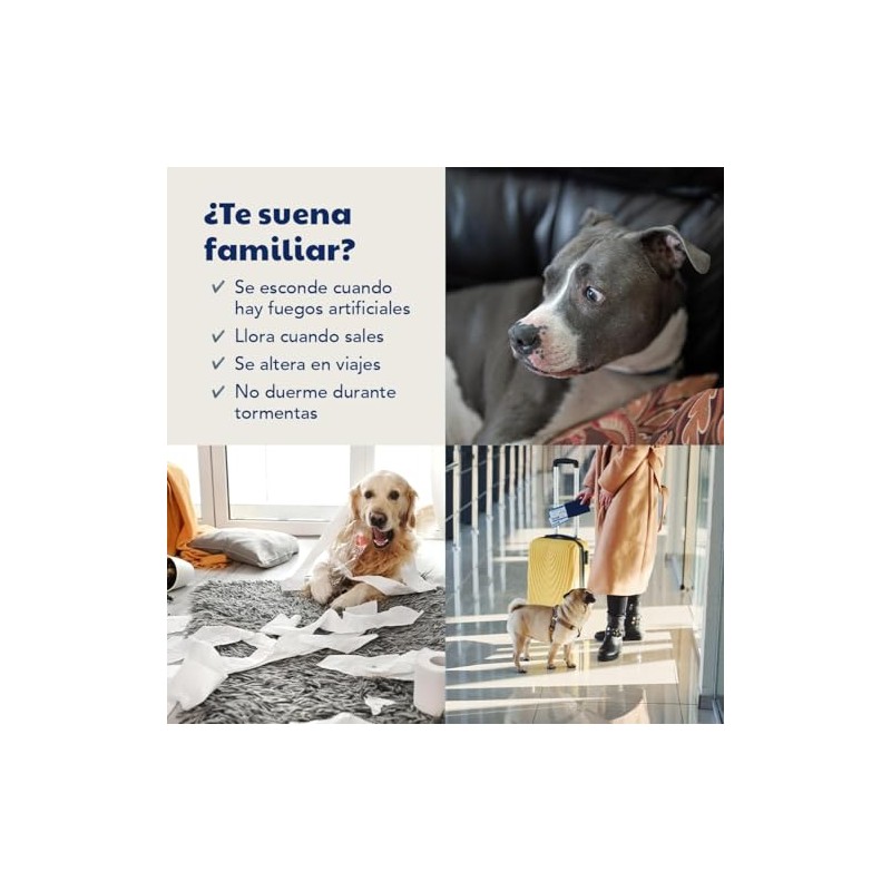 Calmi Pets Relajante Perros Gatos Viajes Estrés Pack 3x90 Tabs