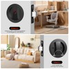 Aglehome Matte Black Pocket Door Hardware with Indicator, Contemporary Privacy