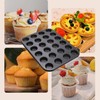 Aybloom Nonstick 24 Cups Mini Muffin Pan with Extended Handles