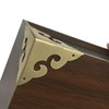 4Pcs Brass Corner Protectors Right Angle Brackets Brass Antique Edge
