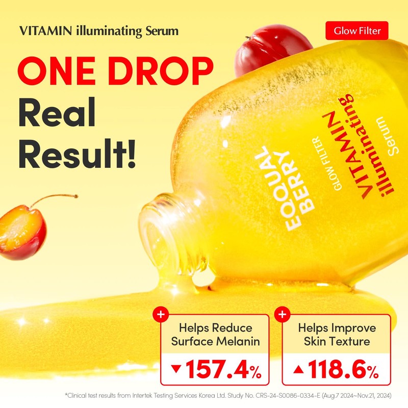 EQQUALBERRY Vitamin Illuminating Serum | Niacinamide 4% + Brightening Vitamin