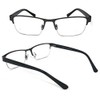 Metal Rectangular Progressive Clear Lens No Line Reading Glasses Tri-Focal