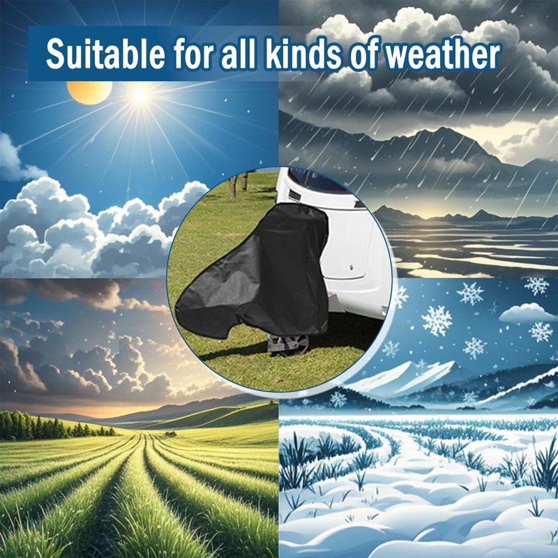 Caravan Hitch Cover - Trailer Hitch Cover with Breathable Oxford