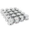 Easy Link 25 copribulloni per ruota da 32 mm, cromati
