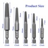 Bamyli 10 Pcs Screw Extractor Set,1/4 Inch Hex Bolt Damaged