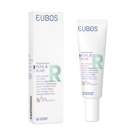 Eubos Cool and Clear Anti-Redness CC Cream Tinted Day Cream SPF 50 30 ml Recommended by Dermatologists for Reddened Skin with Covering Skin Correcting Colour Pigments