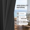 10'X12' Gazebo Curtains Outdoor Waterproof with Hanging Rings, 4-Panel Double