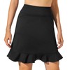 M MOTEEPI Tennis Skirt Women's 20 Inch Knee-Length Ruffle High