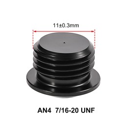 EVIL ENERGY 4AN Male Hex Head Socket ORB Port Plug with AN4 O Ring 1PC