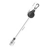 pullther Retractable Key Ring - 360° Rotatable, Durable Extendable Carabiner