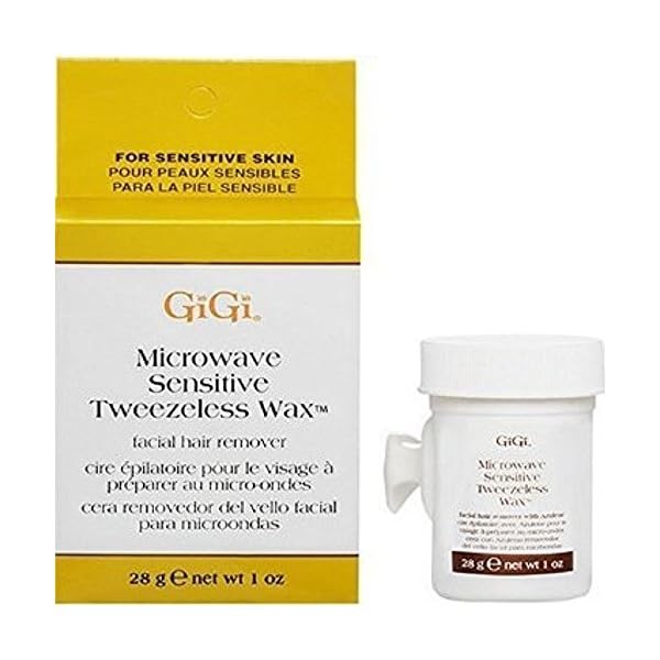GiGi Microwave Tweezeless Wax, 1 Ounce (Pack of 3)