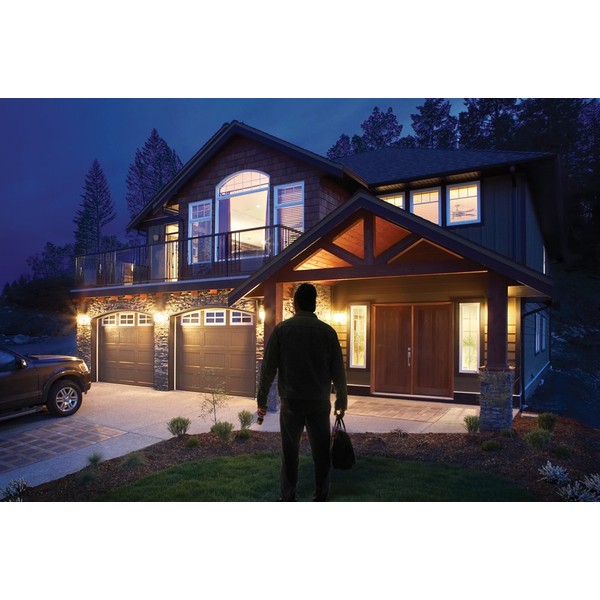 ALL-PRO Outdoor Security MS276RD 270-Degree Motion-Activated Security Floodlight 200-Watt Par Halogen with Precision Plus Doppler, Bronze and lamp covers