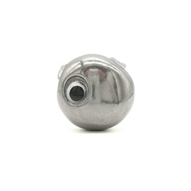 Orurdo Fishing Gear, Tungsten Head for Terraba, "Tangled Sinker", Unpainted, Silver (Black Eyes (Set of 3) / 1.6 oz (45 g) qb100208a31n0