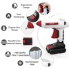 KeLDE Cordless Glue Gun Sets, 18V Li-ion Wireless Battery Hot