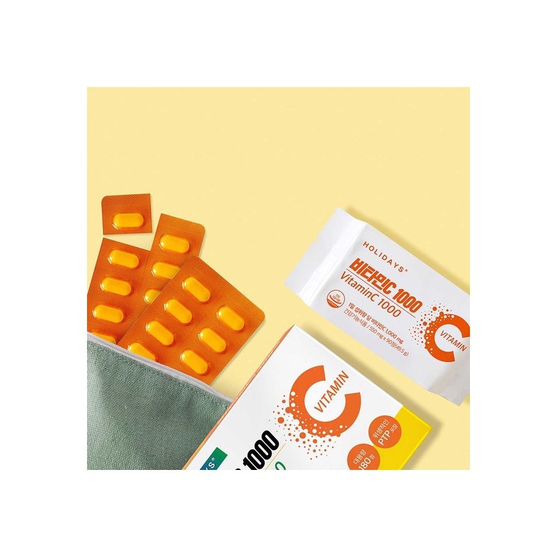 Holidays Vitamin C 1000 1 Box (180 Tablets) / 홀리데이즈