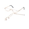 DBEFTLI Half Frame Reading Glasses - Half Moon Readers with