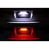 EPARTS Universal Car Truck Bright White/Red 12-LED Bolt-On Rear License