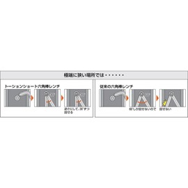 TRUSCO TTX-100 Torsion Hex Wrench 0.4 inches (10.0 mm)