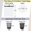 2 to 2.6 Gallon Drawstring Trash Bag, Small Garbage Bags,