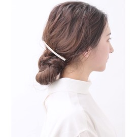 VINGTAINE H-900-G- Women's Rhinestone 3 Row Barrette Hair Clip Hair Accessories, Gold Color