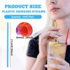1000pcs Colorful Disposable Drinking Plastic Straws Bulk