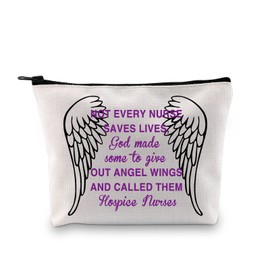 JXGZSO Hospice Nurse Thank You Gift Nurse Life Gift Not Every Nurse Saves Lives God Made Some to Give Out Angel Wings (Not Every Nurse Saves Lives White)