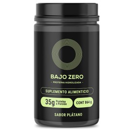 BAJO ZERO - Proteína Hidrolizada, Suplemento Alimenticio, 35g Proteína por porción, 0g Grasas, 0g Azúcar, Sabor Plátano, 864g - 35g - Top...