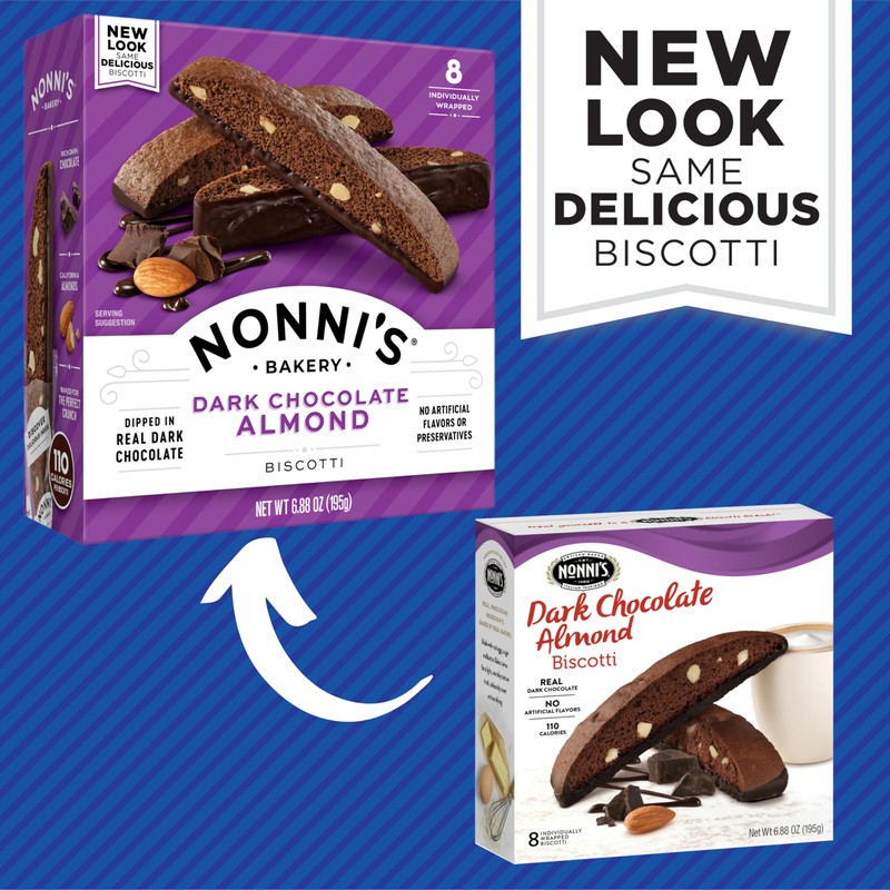 Nonni's, Dark Chocolate Almond Biscotti, 6.88 Ounce