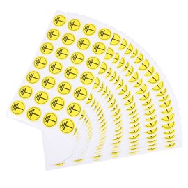 Gadpiparty Ground Symbol Stickers 400pcs Safety Protective Earth Protective Grounding Warning Stickers