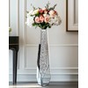 Artloge Mirror Floor Vase Crushed Diamond Silver Bling Centerpiece 33.6
