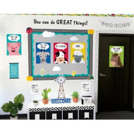 CTP Cow Print EZ Border for Classroom Bulletin Board Border for Farm & Animal Classroom Theme (Creative Teaching Press 10506), 48 ft per Package