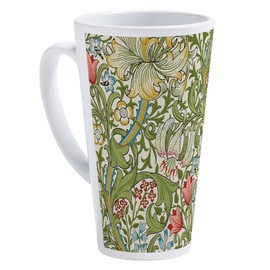 CafePress Golden Lily William Morris 17 oz Latte Mug