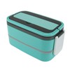 Lunch Box Double Layer Microwave Safe Leakage Proof Stainless Steel